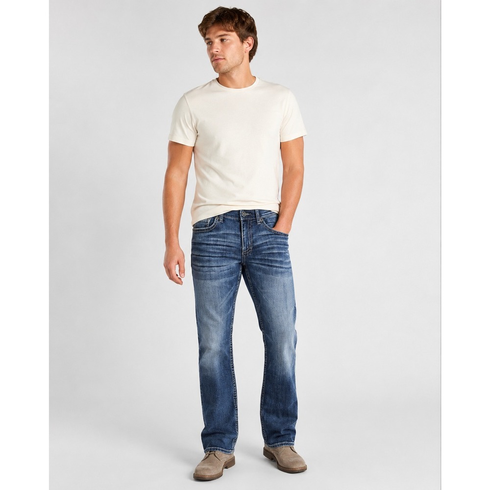 BKE Aiden Jeans Men's Size 30 x 32 Sandblasted 5 Pocket Blue Denim Cotton Blend - Picture 12 of 13